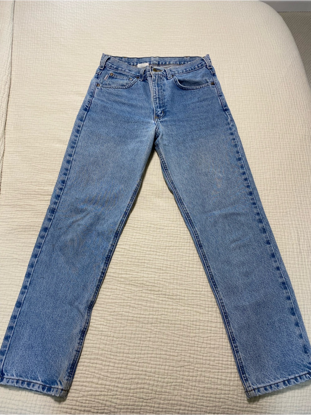 Carhartt Light Blue Women's Straight-Leg Jeans